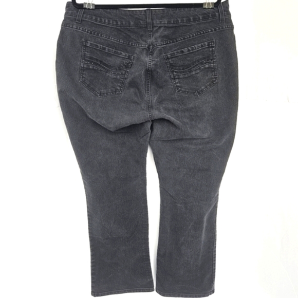 Riders By Lee Vintage Women's Distressed Black Bootcut Jeans size 18W - Picture 4 of 6